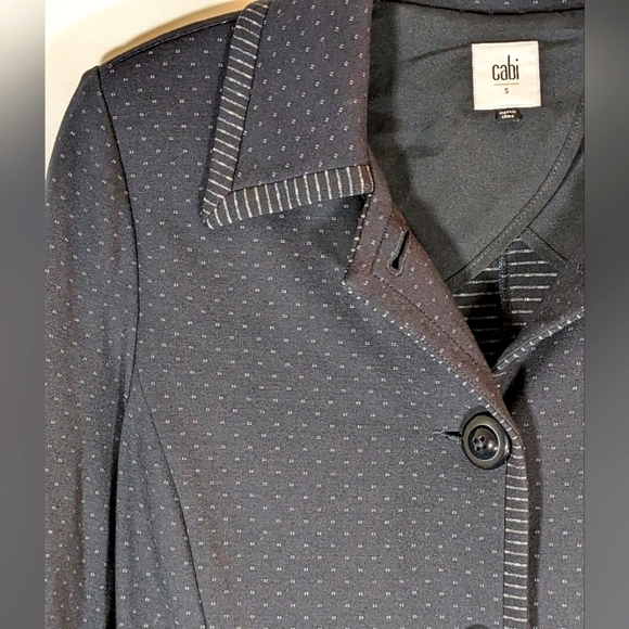 Cabi Carriage Jacket Style# 5658 Navy Blue Button Up Long Line Size Small - Picture 4 of 9